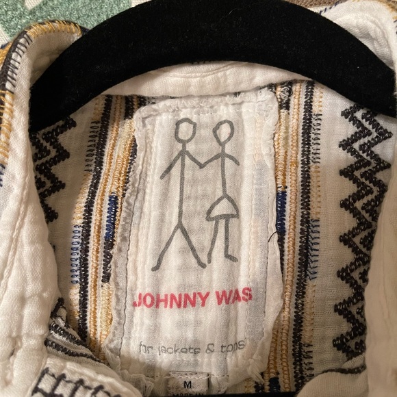 Johnny Was size medium white shirt - Picture 2 of 2